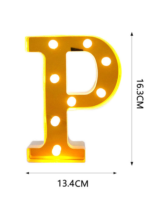 Tpster Lustră Decorativă Scrisoare Auriu