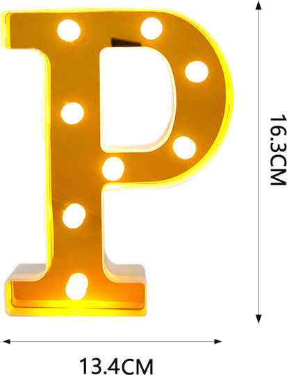 Tpster Dekorative Lampe Brief Gold