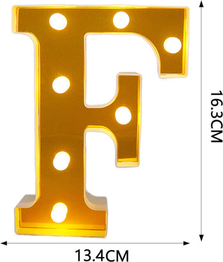 Tpster Lustră Decorativă Scrisoare Auriu