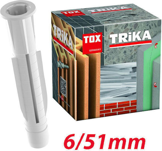 Tox Trika 6/51mm Universaldübel 100 Stück