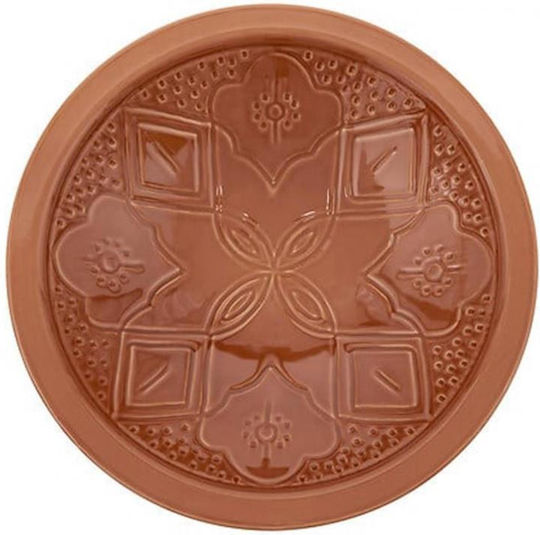 Atmosphera Faience Salad Bowl Orange 33x33cm