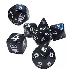 Munchkin Set 7 Polyedrische Würfel Schwarz Weiß Munchkin Set 7 Polyedrische Würfel Schwarz Weiß