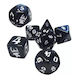 Munchkin Set 7 Polyhedral Dice Black White