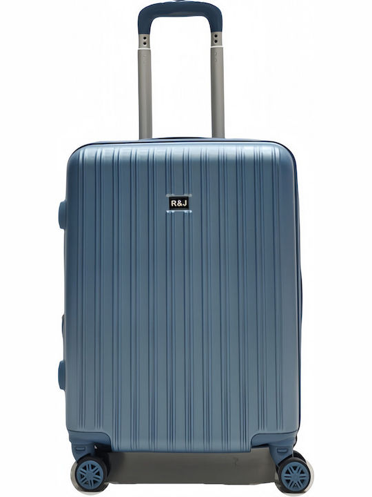 Felbags Reise Koffer Kabine Hart Hellblau mit 4 Räder Höhe 55cm