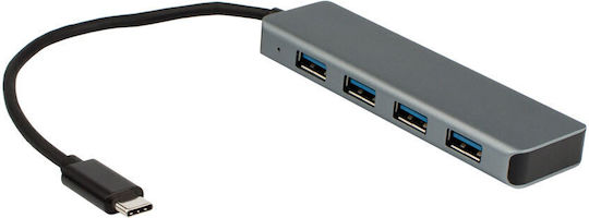 Diva USB 3.0 Hub 4 Anschlüsse mit USB-A Verbindung Gray