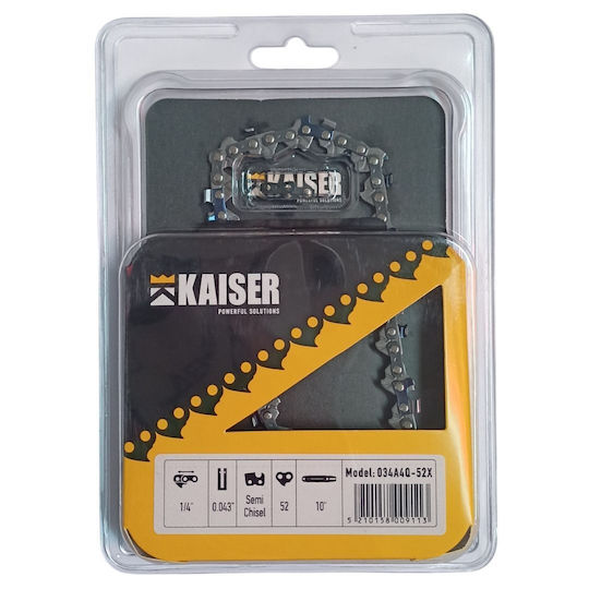 Αλυσίδα Αλυσοπρίονου Semi-chisel 1/4" 1.1mm 52 Οδηγοί Kaiser