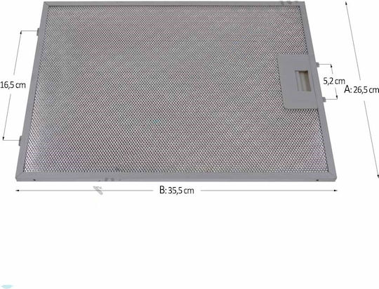 Ersatz Metall-Filter für Ventilhauben Herstellerkompatibilität Bosch Siemens Pitsos
