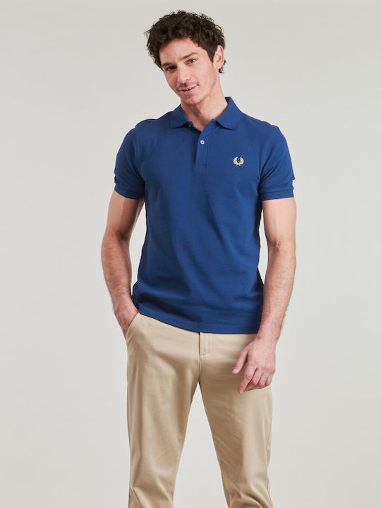 Fred Perry Polo Kurzarmbluse Blau
