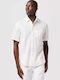 Short-sleeved Linen Shirt White
