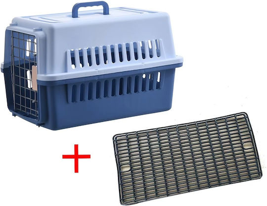 Blue Dog Transport Cage 48x31.5x30cm