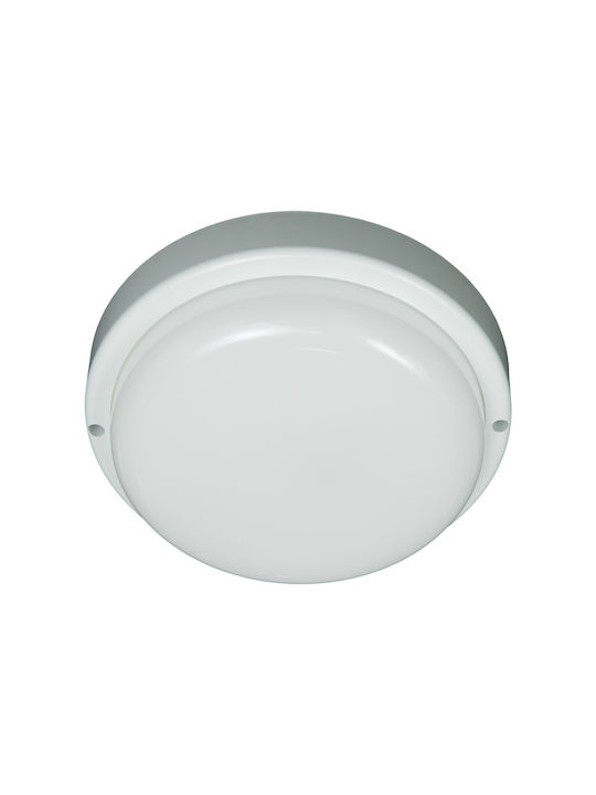 Eko Light Осветително Тяло за Външен Таван с Вградено LED в Бял Цвят EK1078