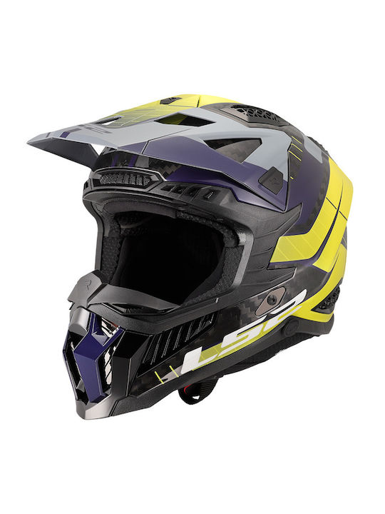 LS2 MX703 X-Force Galuo Yellow Blue Motorcycle ...