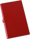 Roter Aluminium-Visitenkartenhalter