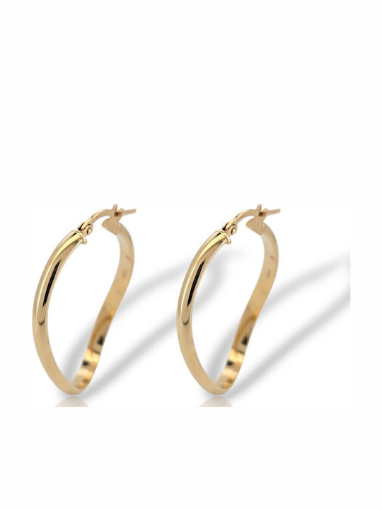 Mentzos Ohrringe aus Gold 14K