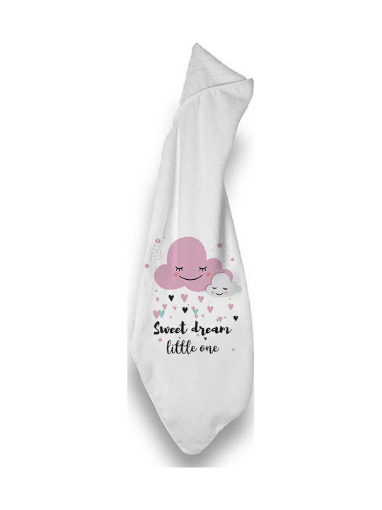 Bonjour Bebe Baby Hooded Towel Pink 75x75cm Newborn