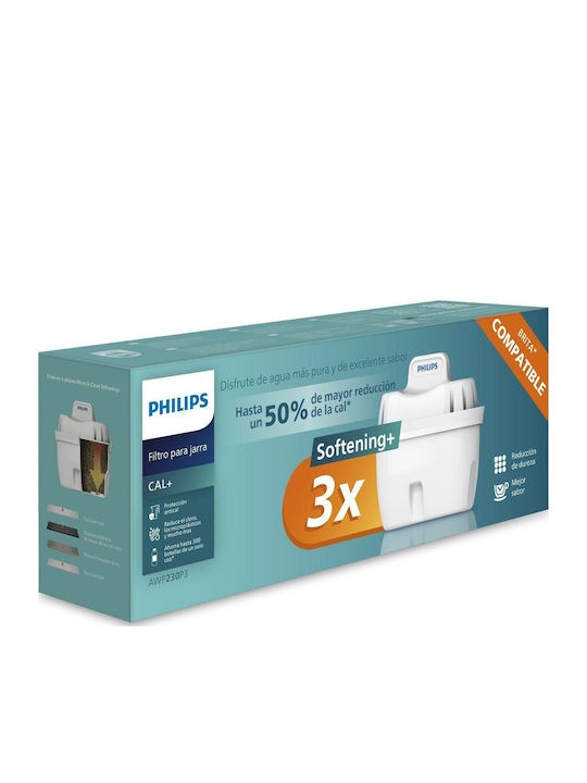 Philips Ersatz-Wasserfilter für Kanne 3Stück