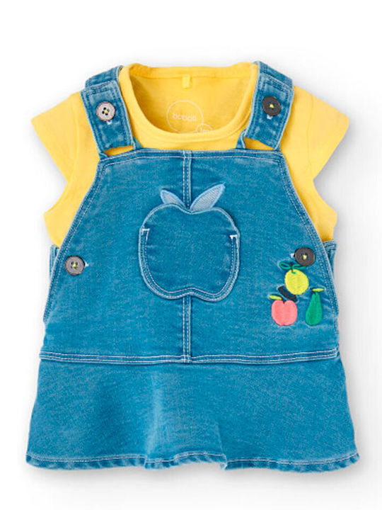 Salopetă Denim Multicolor Fete