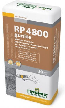 Finomix Finomix Rp-4800 Mortar de Reparare Pulverizabil Gunite R3 30kg