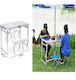 SDS Camping Table Set Foldable 120x60cm White
