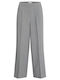 Women's Fabric Trousers Grey Melange