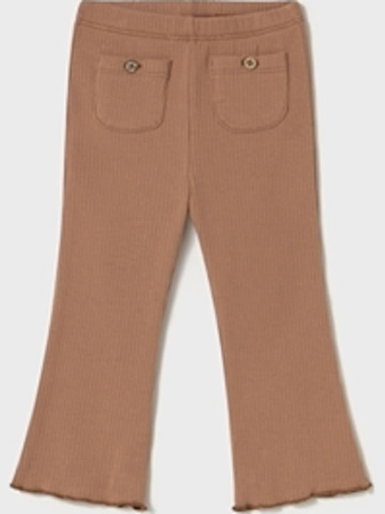 Kinder Leggings Lang Braun