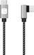 Techly Braided USB 2.0 Cable USB-C male - USB-C PD Ασημί 1m ICOC MU2CC9-010-AL