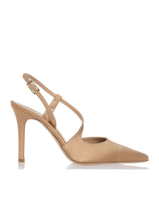 Beige Heels with Strap