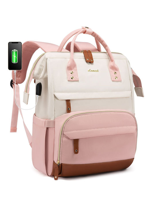 Lovevook Τσάντα Πλάτης 15.6" Beige/Pink MB2046 Lovevook Τσάντα Πλάτης 15.6" Beige/Pink MB2046
