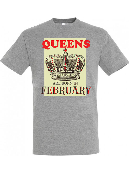 Herren Graues T-Shirt Queen Dp0517
