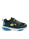 Wave Παιδικά Sneakers με Σκρατς & Φωτάκια Navy Μπλε S32778-BS502