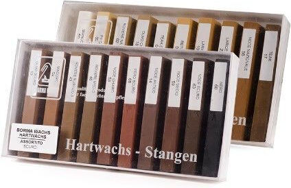 Borma Wachs 120058 Hartwachs-Stick Schmelzend 20g Nr.58 Rosenholz