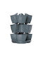 Prosperplast Γλαστράκια Βοτάνων Γλάστρα Πλαστική Anthracite 29.5x29.5x38εκ.