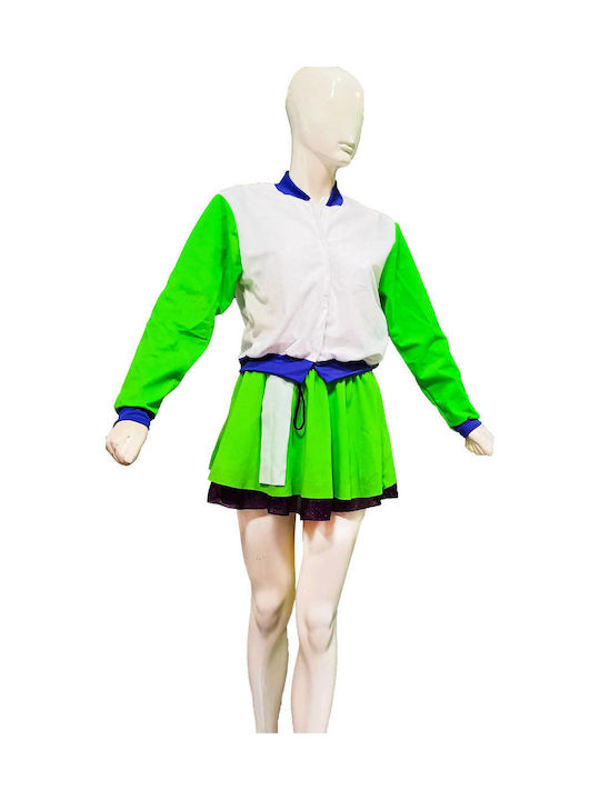 Karnevalskostüm für Erwachsene Cheerleader Neon Karnevalskostüm für Erwachsene Cheerleader Neon