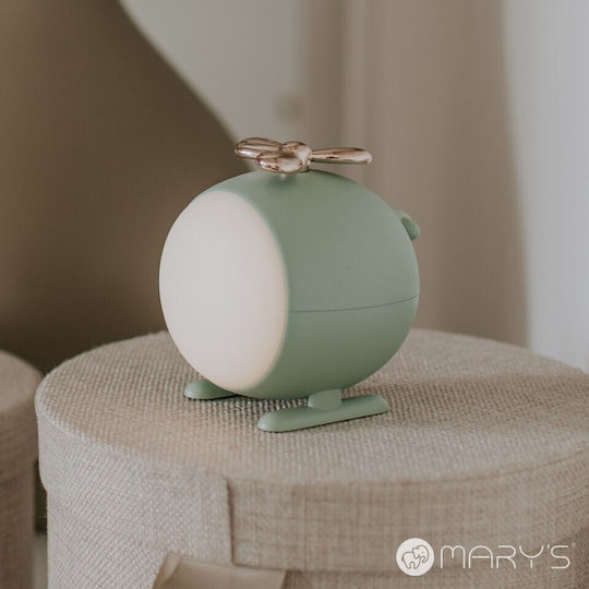 Mary's Led Kids Decorative Lamp Green 10.8x10.4x9.2εκ.