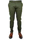 Trousers Chino Elastic in Slim Fit Brown