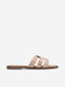 Flache Sandalen für Damen in Beige Farbe