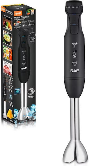 Raf Blender De Mână Cu Tijă Din Inox 1500W Negru
