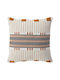 Atmosphera Atmosphera Sofa Cushion Jacquard 100% Cotton Ecru Brown 40x40cm