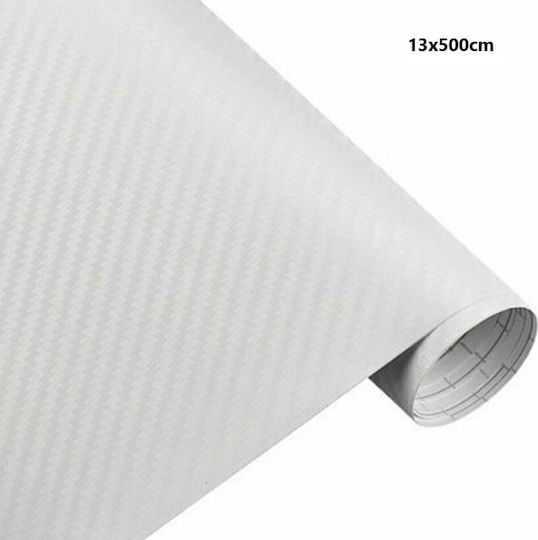 Self-Adhesive Car Protective Strip 2pcs 13x500cm White Carbon – OEM