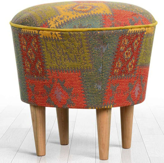 Hocker Für das Wohnzimmer Gepolstert mit Stoff Rug Multi