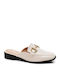 Flat Mules σε Λευκό Χρώμα