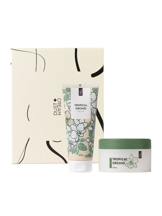 Dust+Cream Tropical Orchid Skin Care Set for Moisturizing 2pcs