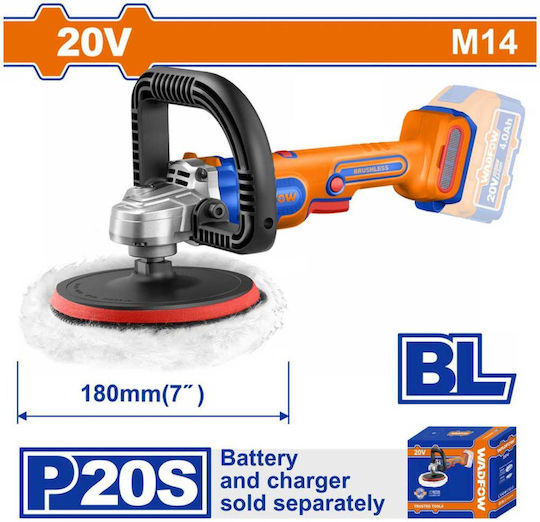 Wadfow WHL1B18 Rotary Polisher Brushless 20V Solo with Speed Control