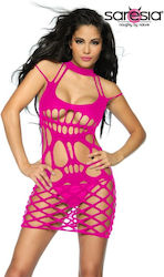 Extrem Enthüllendes Sexy Pinkes Kleid