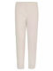 Women's Fabric Trousers Oatmeal