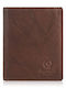 Leather Men's Wallet Classic with RFID Brown
