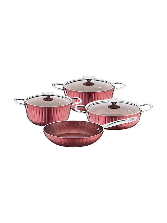 OMS Collection Cookware Set of Aluminum with Ceramic Coating 7pcs