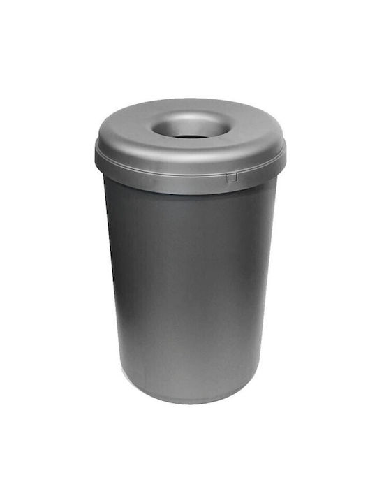 Viomes Waste Bin Recycling Plastic Silver 60lt ...
