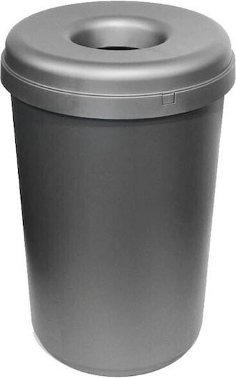 Viomes Kunststoff Mülleimer Silber 60l 316