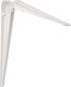 Amig Metallic Corner Shelf White 100x75mm